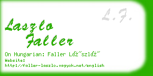 laszlo faller business card